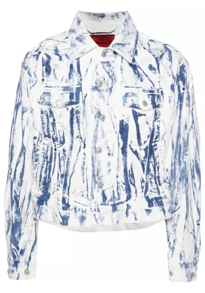 KUSIKOHC washed denim jacket - White