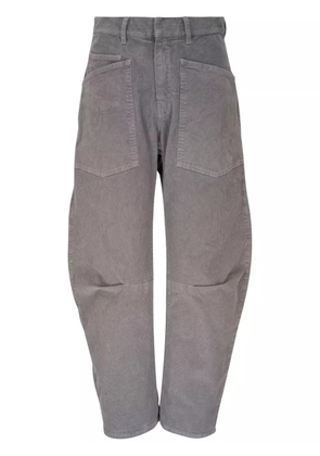 Nili Lotan high-waisted corduroy trousers - Grey