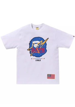 A BATHING APE® logo-print T-shirt - White