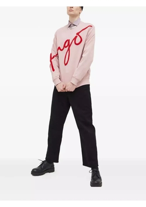 HUGO buttoned logo shirt - White