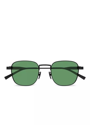 Gucci Eyewear Signature Web detailing sunglasses - Black
