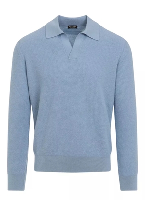 Zegna long-sleeve sweater - Blue