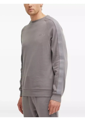 HUGO logo-tape sweatshirt - Grey
