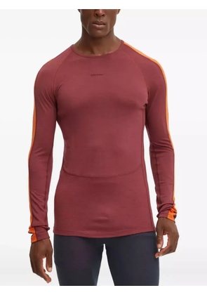 icebreaker long-sleeve stripe performance top - Red