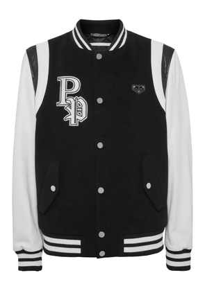 Philipp Plein two-tone bomber jacket - Black