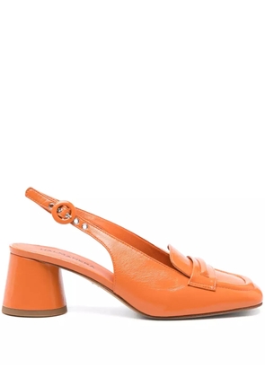 Halmanera 60mm slingback pumps - Orange