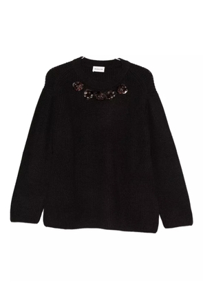 P.A.R.O.S.H. bead-embellished sweater - Brown