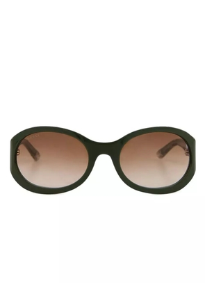 Gucci Eyewear logo-engraved sunglasses - Green