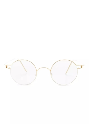 Lindberg round-frame glasses - Gold