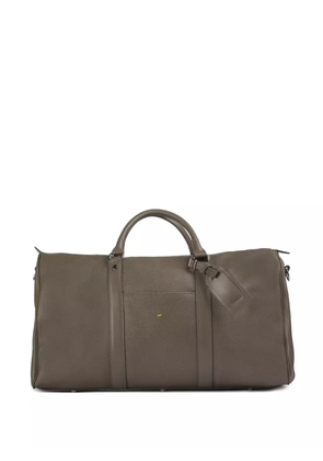 Doucal's Palmellato leather weekend holdall - Grey