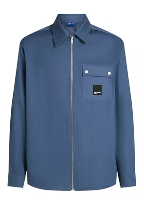 Karl Lagerfeld Jeans logo-appliqué shirt - Blue