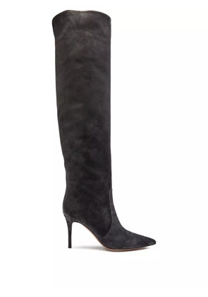 Gianvito Rossi 90mm Hansen suede over-the-knee boots - Grey