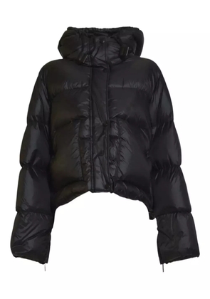 SOLOTRE hooded puffer jacket - Black