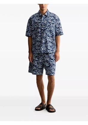 12 STOREEZ printed shorts - Blue