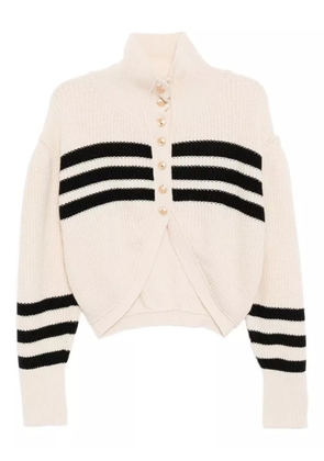 YCH striped cardigan - Neutrals