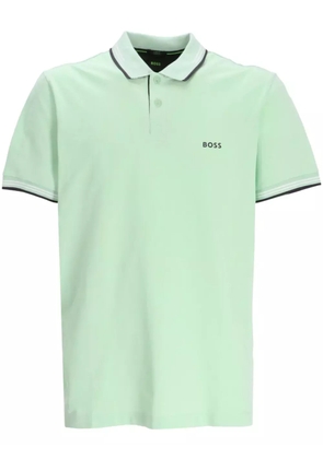 BOSS Paule 1 stripe-trim polo shirt - Green