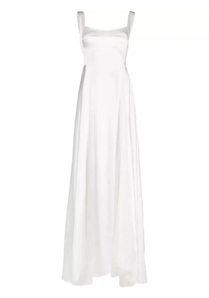 Atu Body Couture V-back satin gown - White