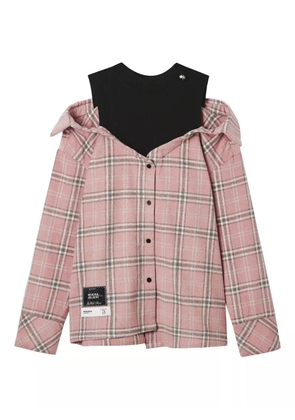Musium Div. plaid-pattern shirt - Pink