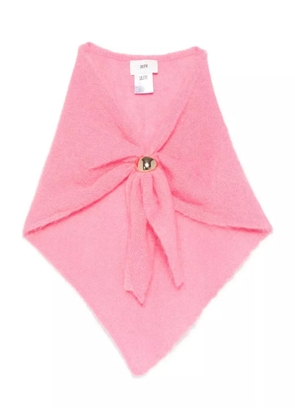 SOLOTRE ring-embellished scarf - Pink