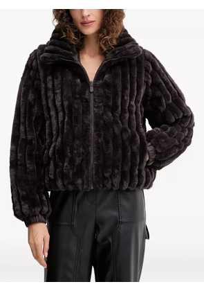 Save The Duck textured pufer jacket - Brown