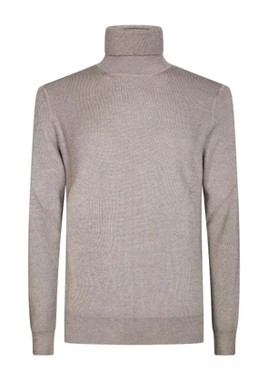 Tagliatore ribbed turtleneck sweater - Neutrals