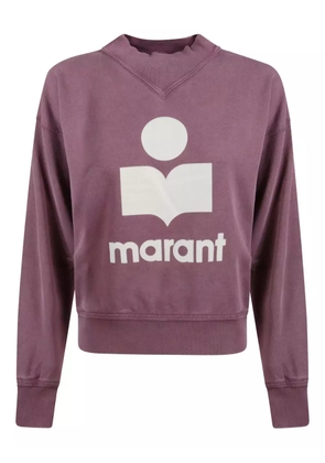MARANT ÉTOILE logo-print long-sleeve sweatshirt - Pink