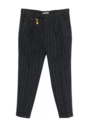 Manuel Ritz pinstriped trousers - Black