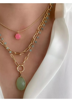 ATELIER MON round pendant necklace - Gold