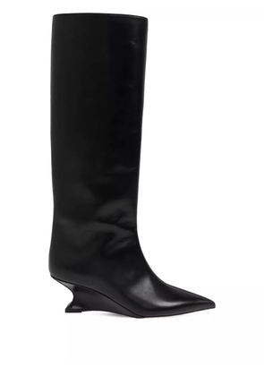 Paris Texas 65mm pointed-toe sculpted-heel Boots - Black