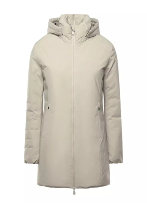 Save The Duck removable hood zip coat - Neutrals