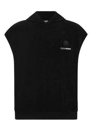 Plein Sport sleeveless vest hoodie - Black