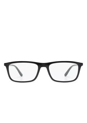 Emporio Armani rectangle-frame glasses - Black