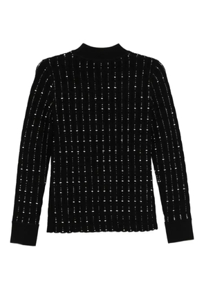 JOSEPH striped mock-neck sweater - Gold