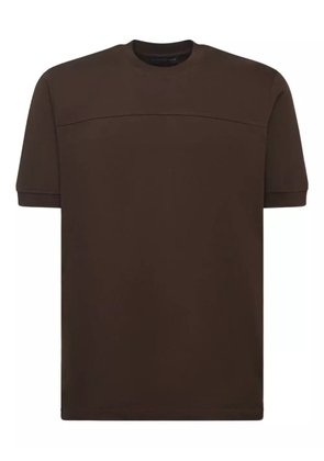 Giuliano Galiano crew-neck cotton T-shirt - Brown