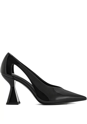 JW Pei 85mm Alessia cut-out geometric heel pumps - Black