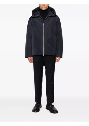 Armani Exchange zip-up hooded jacket - Black