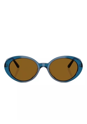 Oliver Peoples Lumar oval-frame sunglasses - Blue