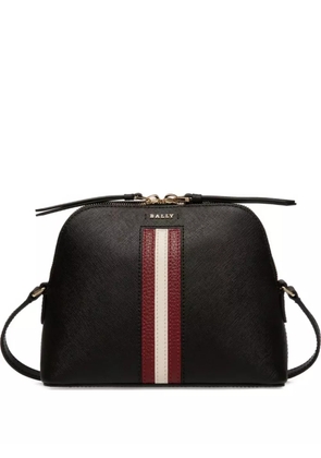 Bally embossed leather stripe-detail bag - Black