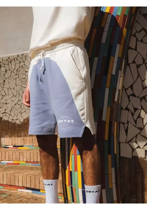 WHYAT circle logo shorts - Purple