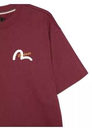 EVISU logo-print T-shirt - Red