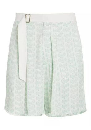 WHYAT belt pattern shorts - Green