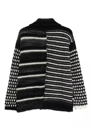 Roberto Collina striped cardigan - Black