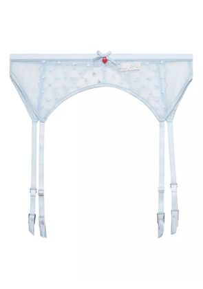Fleur Du Mal Love Lock Garter belt - Blue