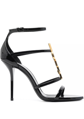Saint Laurent 100mm Cassandra open-toe sandals - Black