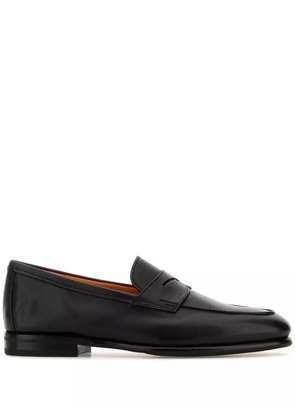 Santoni Carlos leather loafers - Black