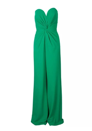 Tadashi Shoji Lucas twist-detail strapless jumpsuit - Green