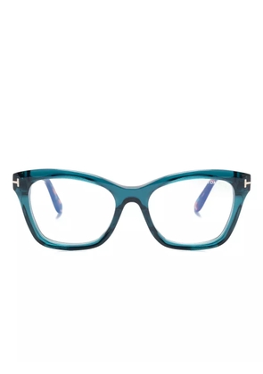TOM FORD Eyewear FT5909B tortoiseshell cat-eye glasses - Blue