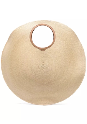 Cult Gaia Amun raffia shoulder bag - Neutrals