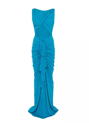 Christopher Esber bateu draped gown - Blue