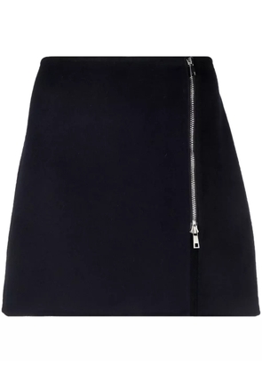 P.A.R.O.S.H. A-line side zip-fastening miniskirt - Blue